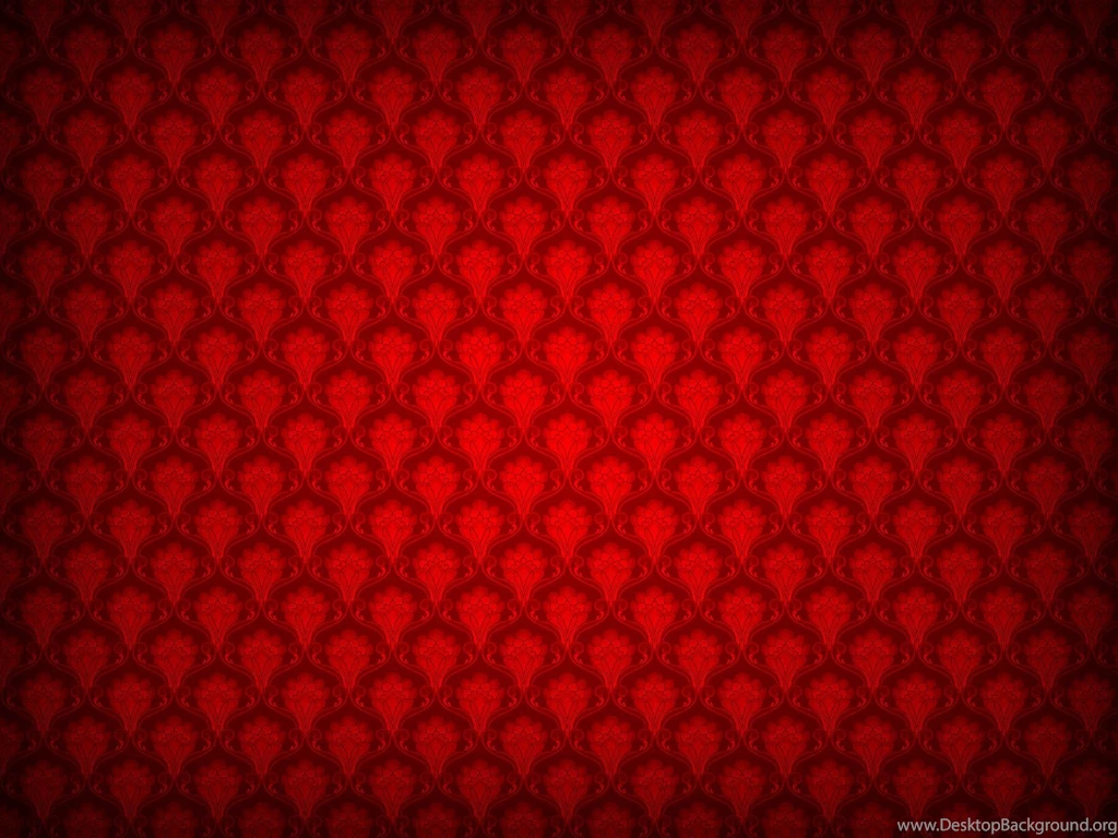 Red Flower Pattern Wallpaper, Size: 1600x1200