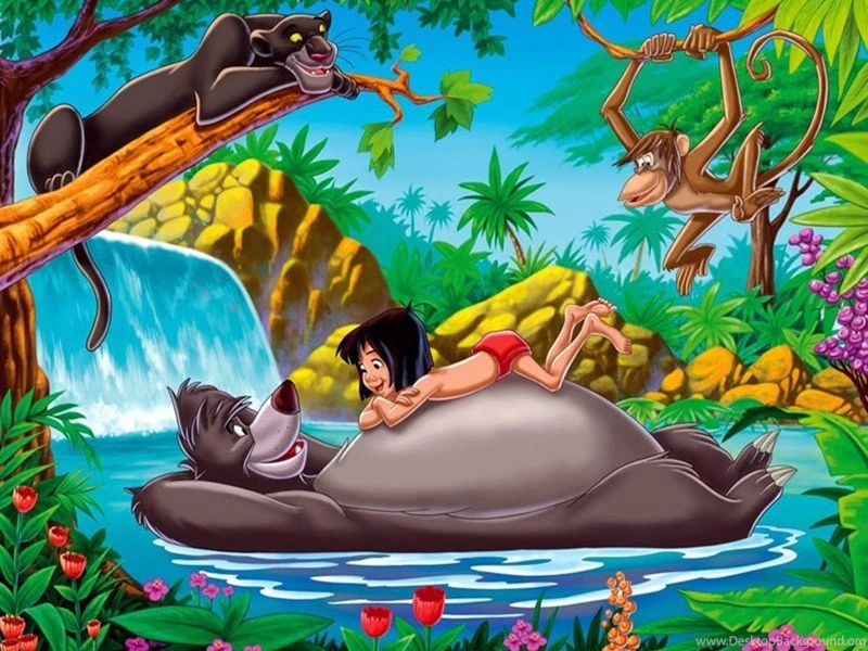 Mougly & Baloo   The Jungle Book Wallpapers (29988154)   Fanpop