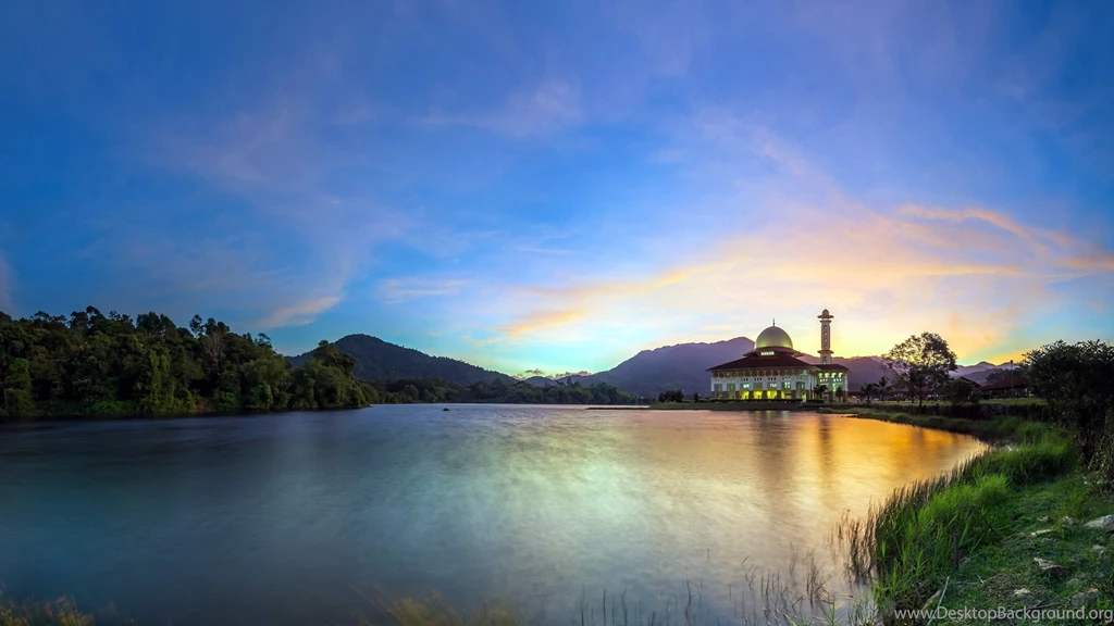 Religious: Gorgeous Mosque Kuala Kubu Baru Malaysia Sunrise Forest ...