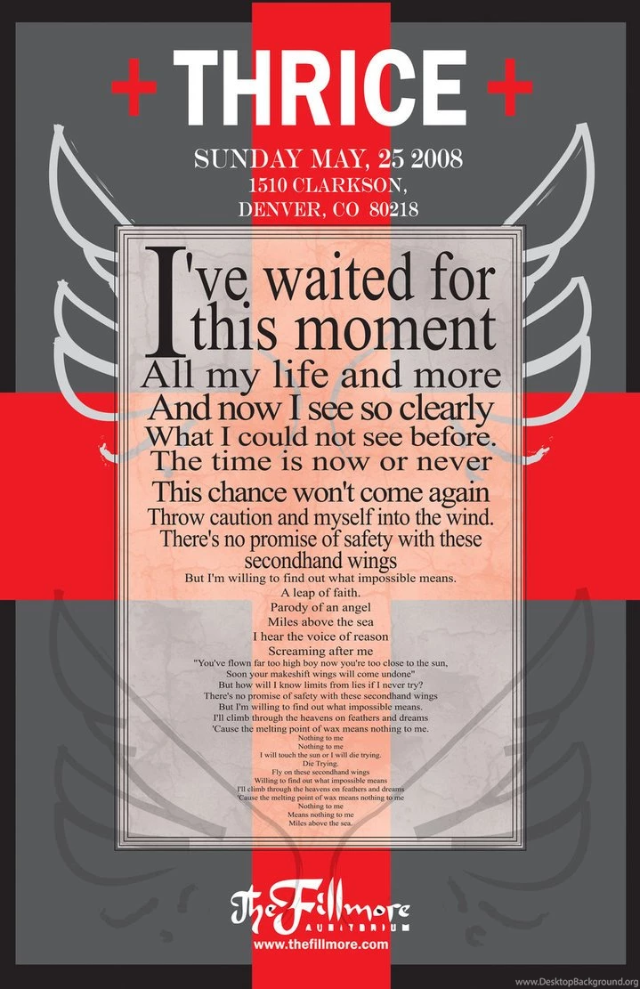 Thrice Poster By Shatteredwings66 On DeviantArt