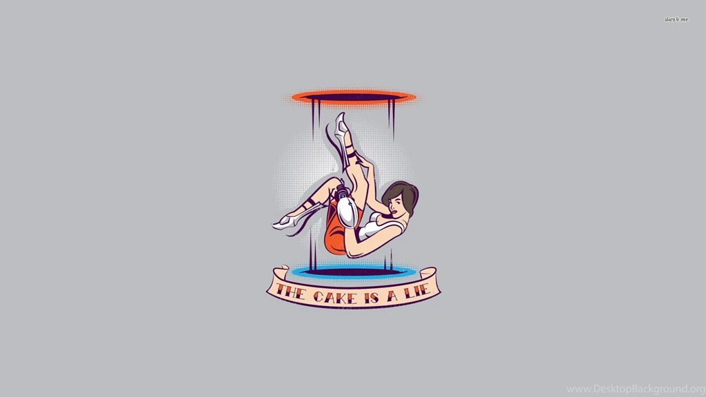 The Cake Is A Lie Wallpapers Funny Wallpapers
