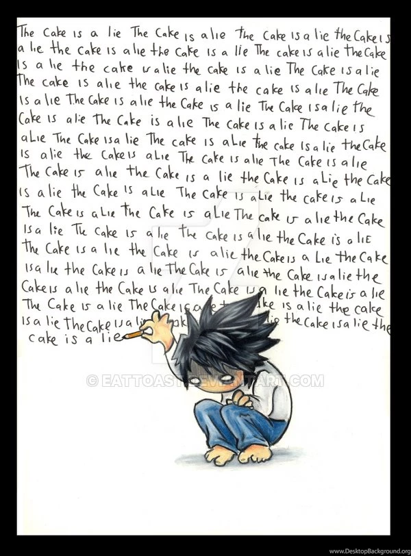 The Cake Is A Lie By EatToast On DeviantArt