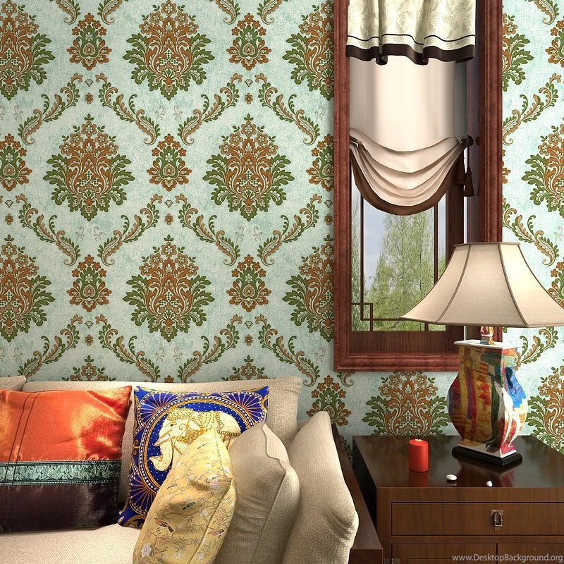 3d Wall Paper Southeast Asian Style Wallpapers For Living Room ...