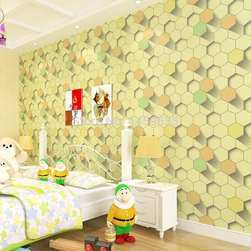 2015 New Holographic 3D Stereoscopic Hexagonal Wallpapers Upscale ...