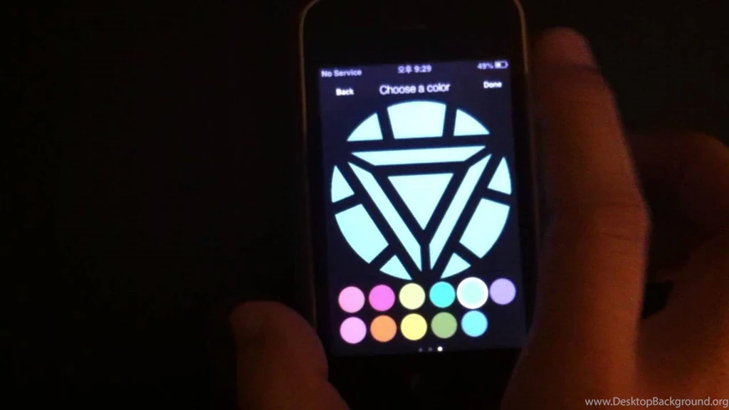 Iphone AVENGER Ironman Arc Reactor App For Halloween !! [iGlow ...