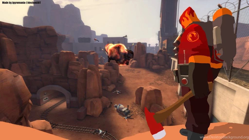 TF2 Wallpapers Coloured Pyro In Progress 3 By IPyromania On ...