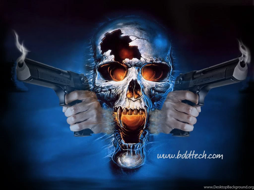 Wallpapers Girls With Guns Skull And 1024x768