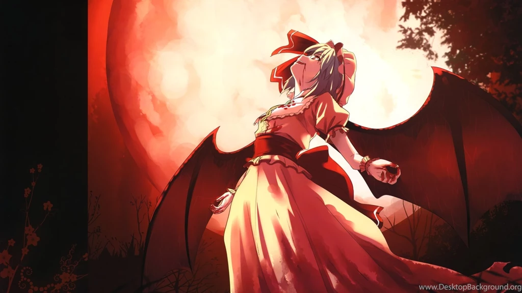 Download Wallpapers 1920x1080 Remilia Scarlet, Girl, Wings, Vampire ...