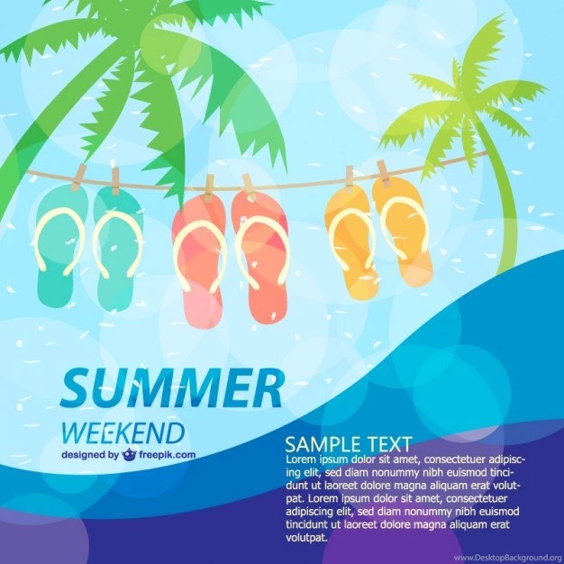 Summer Poster Fun Holiday Template Vector