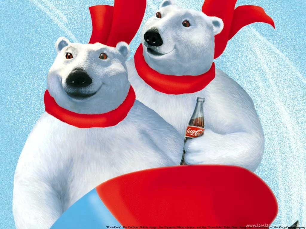 1024x768 Bears With Coca Cola Desktop PC And Mac Wallpapers
