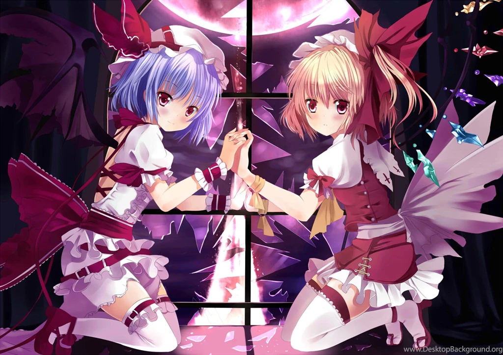 Remilia And Flandre By Xephonia