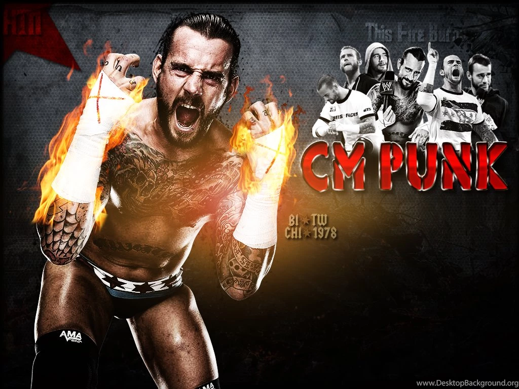 DeviantArt: More Like WWE CM Punk Wallpaper: This Fire Burns By ...