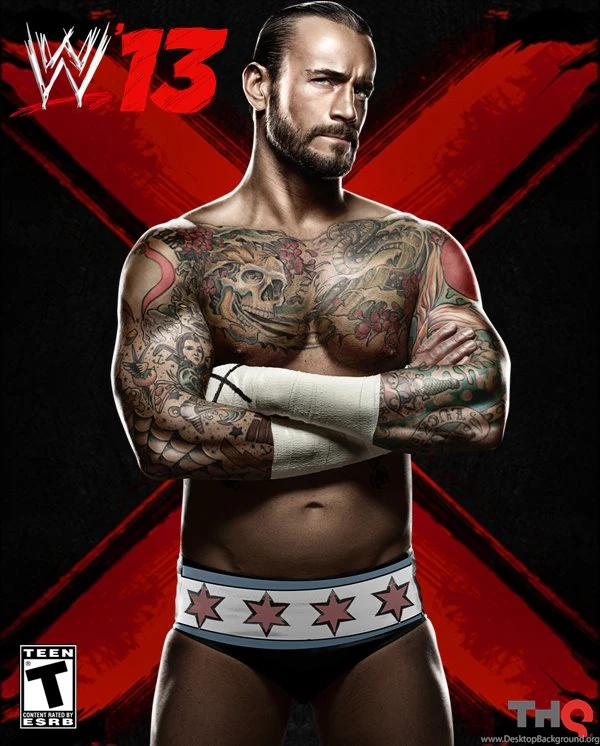 WWE'13 Custom Wallpapers CM Punk By MrAwesomeWWE On DeviantArt