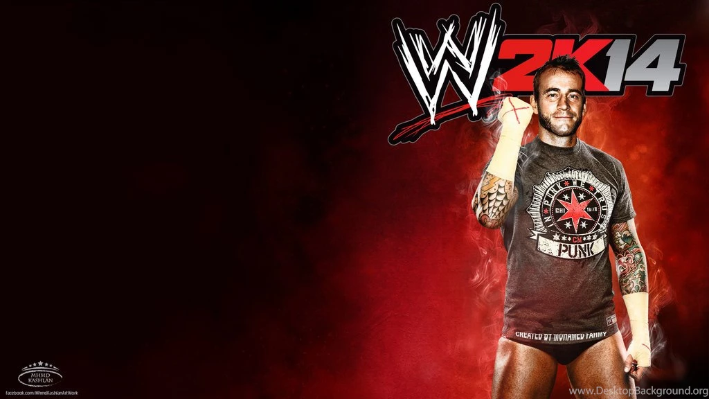 DeviantArt: More Like CM PUNK ~ WWE 2K14 HD Wallpapers By MhMd Batista