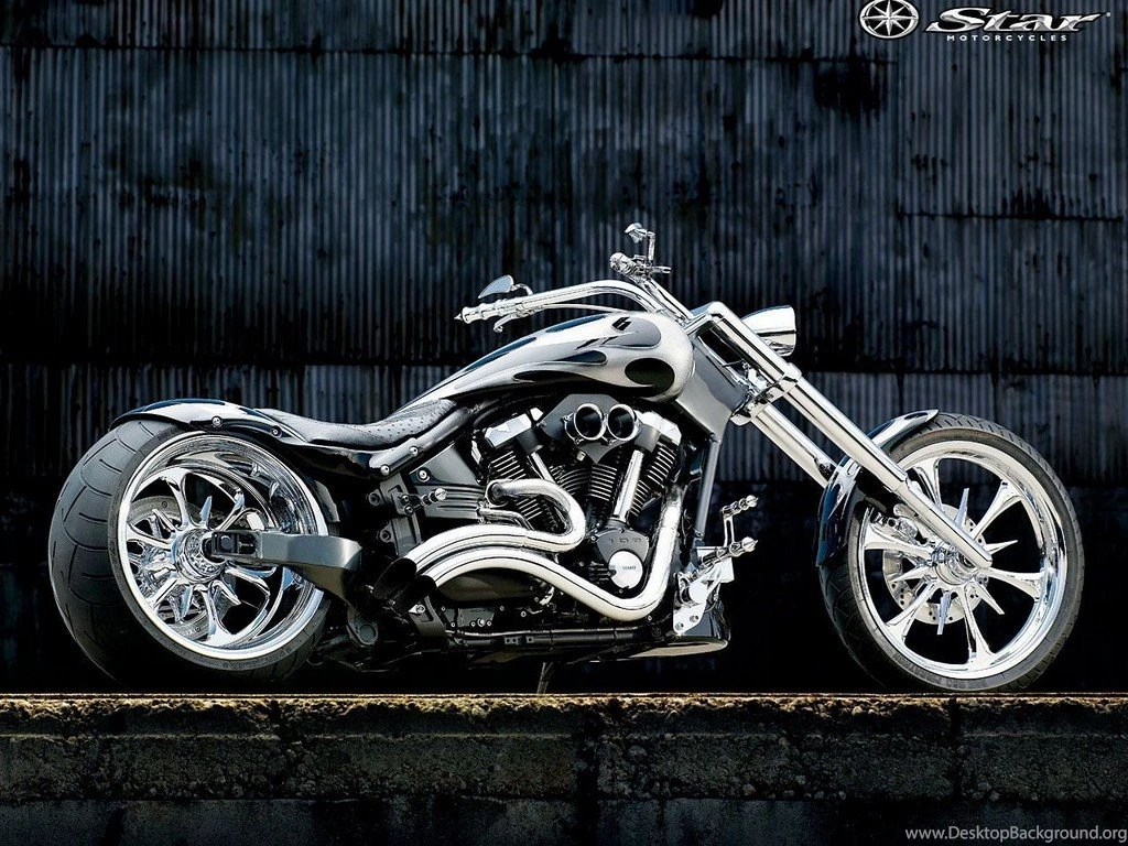 Wallpapers Bullet Bike Modified Chopper Custom 1024x768