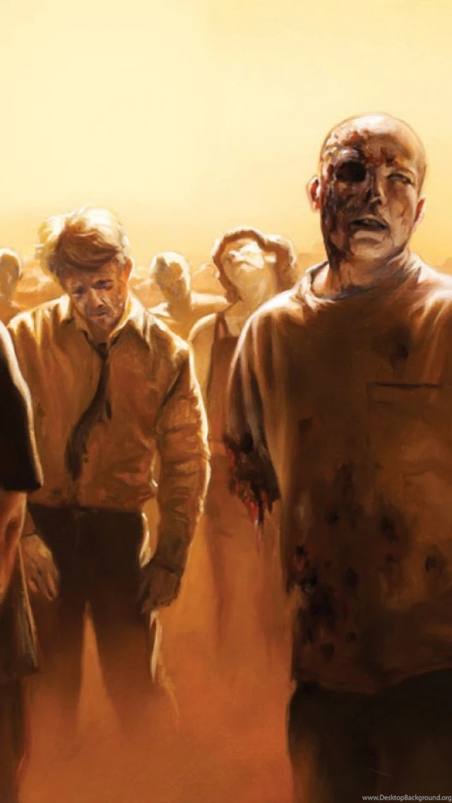 Zombie Crowd iPhone 5 Wallpapers