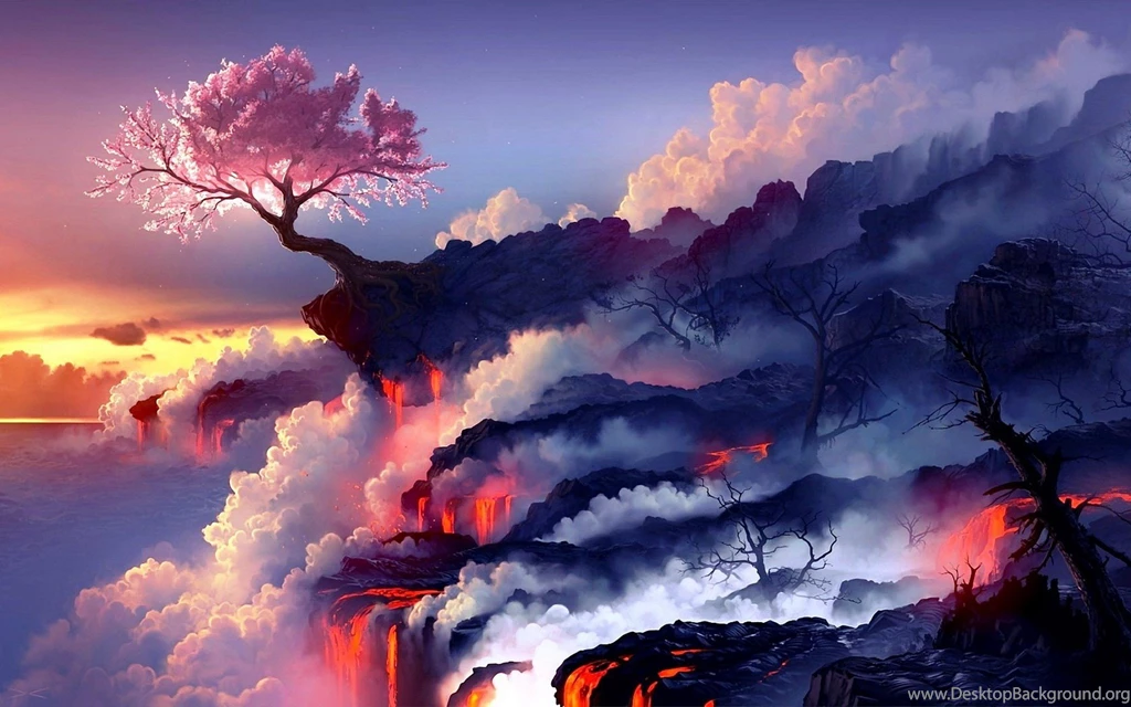 Download The Lava Cherry Blossom Wallpaper, Lava Cherry Blossom ...