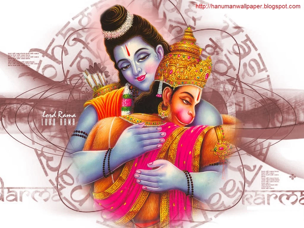 High Quality Hanuman Wallpapers And Pictures: Lord Rama Hugging ...