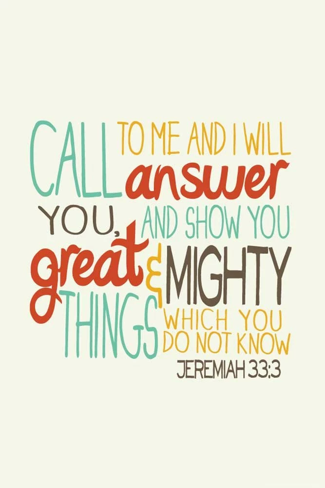 Jeremiah 33 Verse 3 iPhone Wallpapers