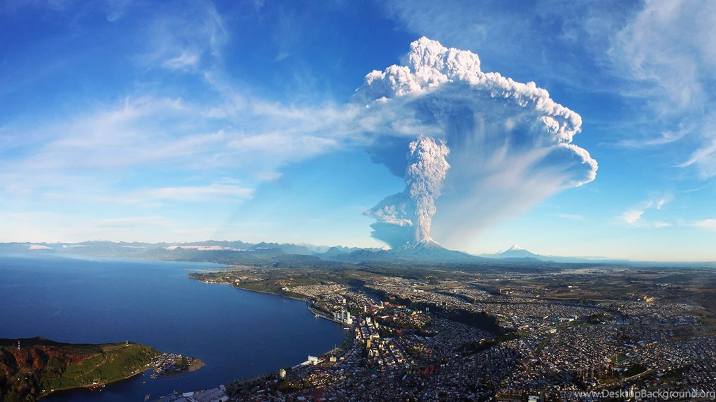 Amazing Shot Of The Calbuco Volcano Eruption In Chile. (1920x1080 ...