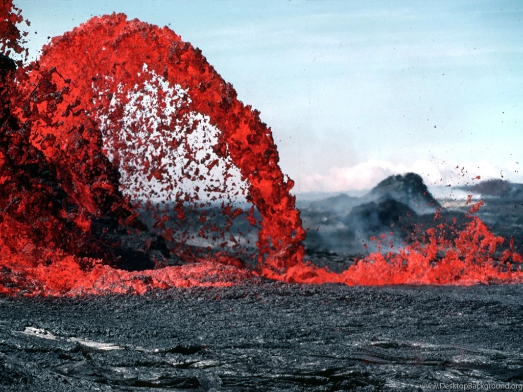Miscellaneous: Pahoeoe Lava Fountain, Desktop Wallpapers Nr. 30475