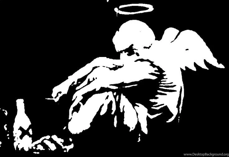 Banksy's Fallen Angel This Would Be A Bad Ass Tattoo!