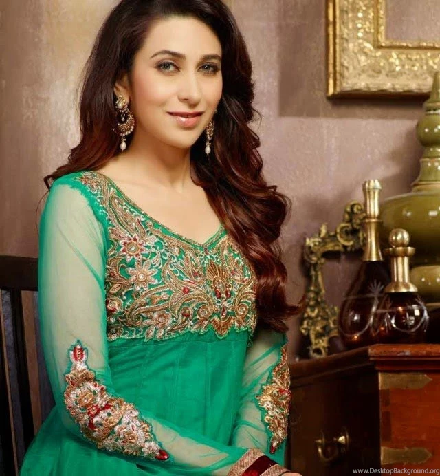 Karishma Kapoor Designer Green Party Dress