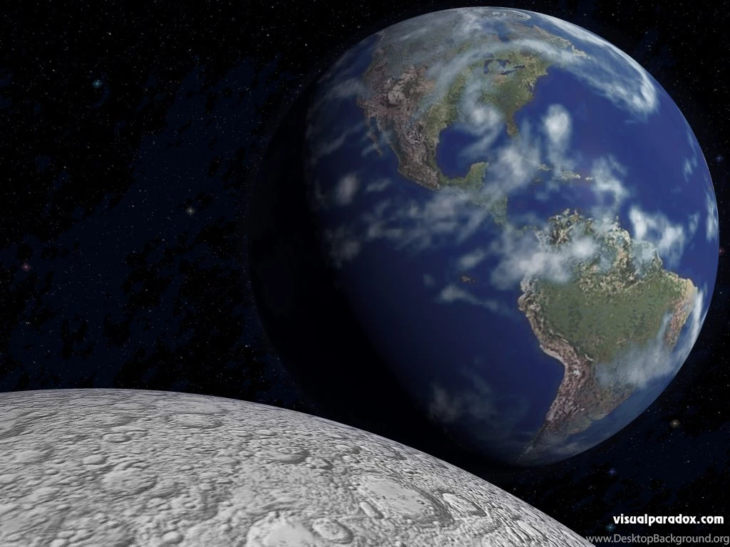Free 3D Wallpapers 'Earth Rise' 1024x768