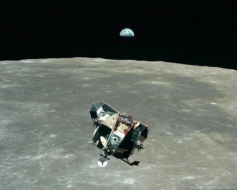 Apollo 11 Photo LM Earth Rise Photo