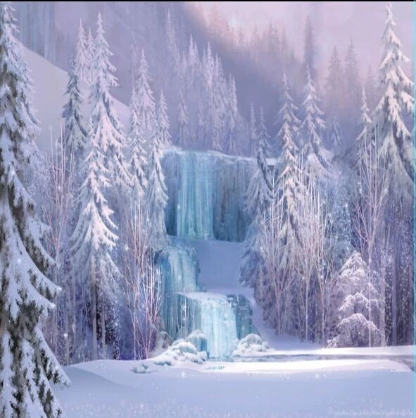 Aliexpress.com : Buy 8x8FT Custom Backgrounds Frozen Waterfall ...