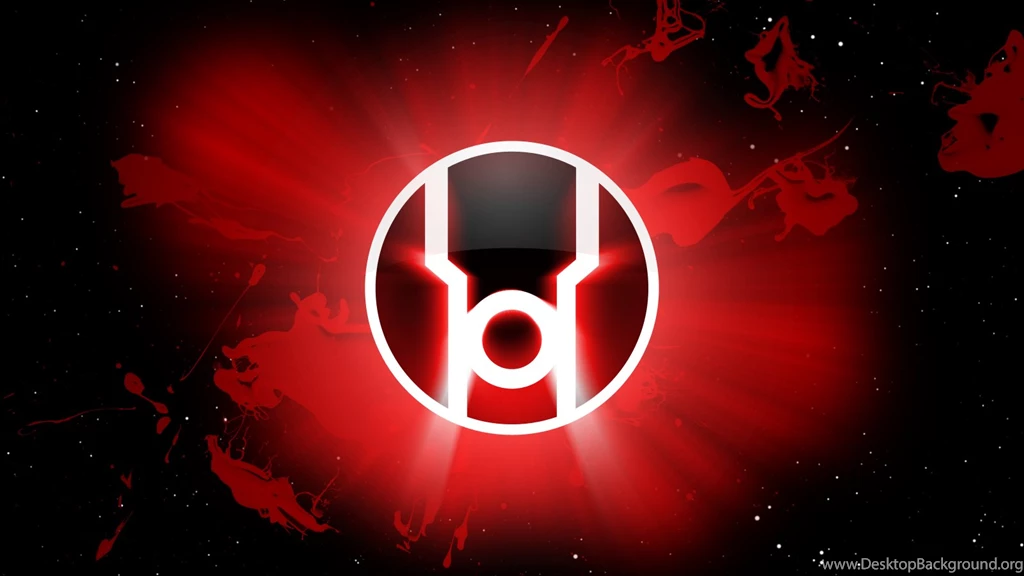 Red Lantern Logo In Space
