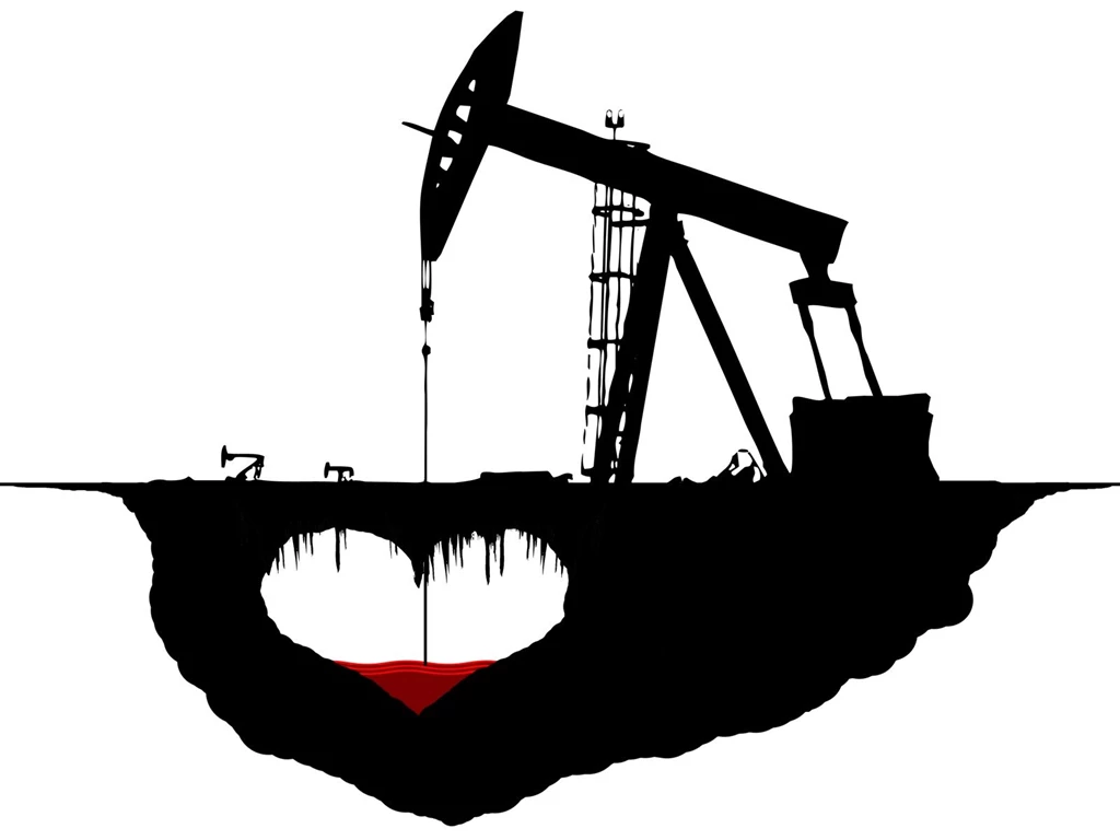 Download Wallpapers Oil Rig, Minimalism, Vector, Style Resolution ...