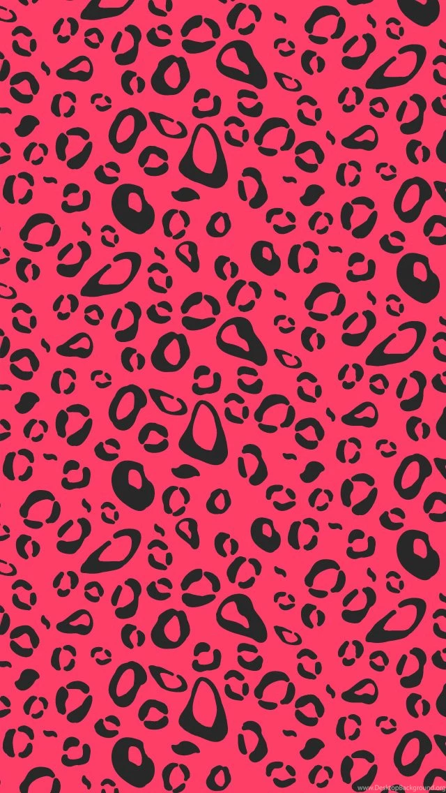LEAKED — LEOPARD PRINT // PINK ON BLACK Iphone 5...