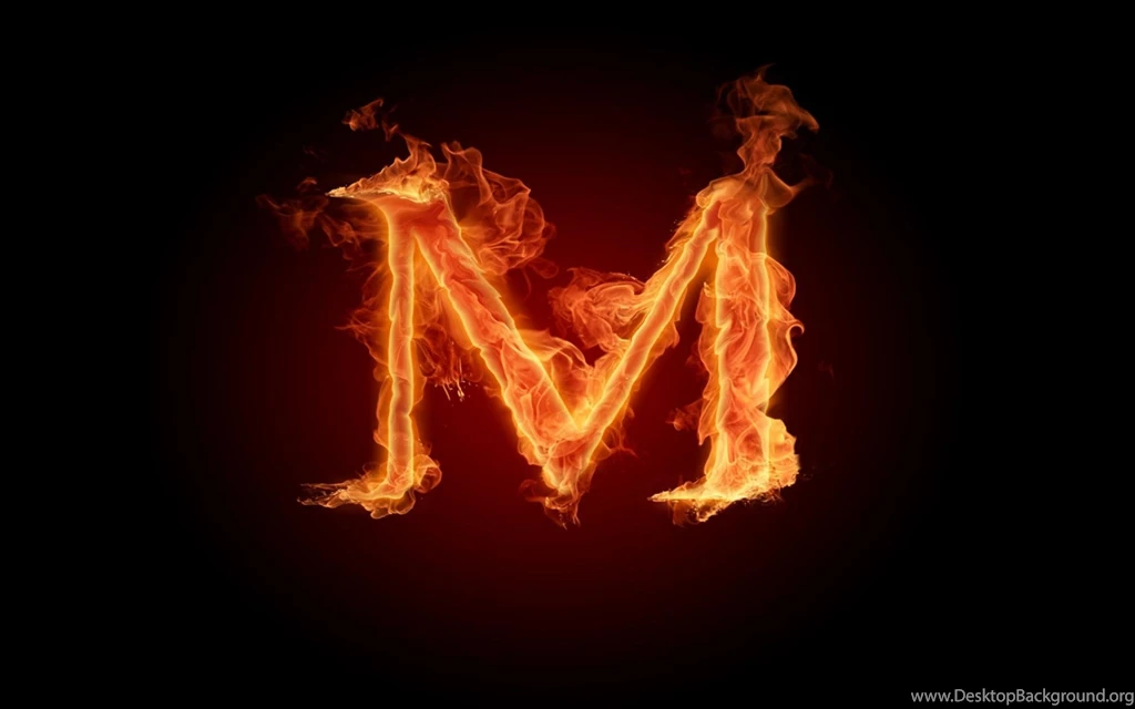 Letter M Fire HD Image Wallpapers