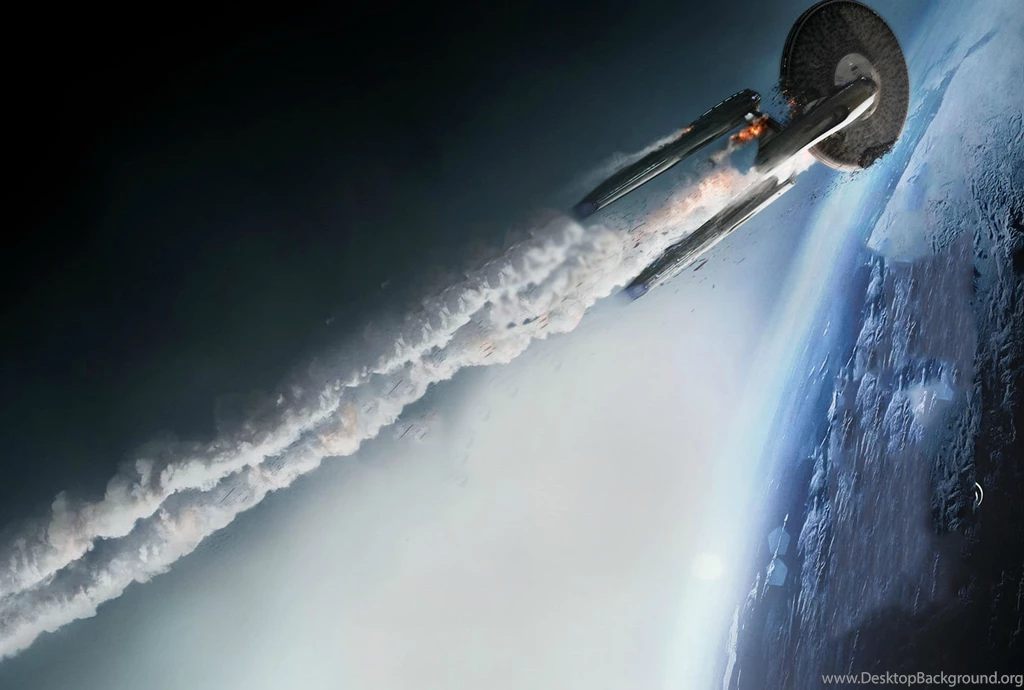 Wallpapers Star Trek Wreck Enterprise Atmosphere Art Free Desktop ...