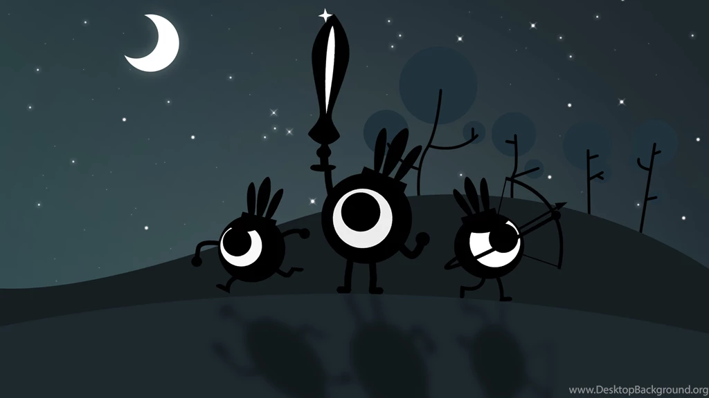 Download Wallpapers 3840x2160 Patapon, Moon, Sky, Stars 4K Ultra HD ...