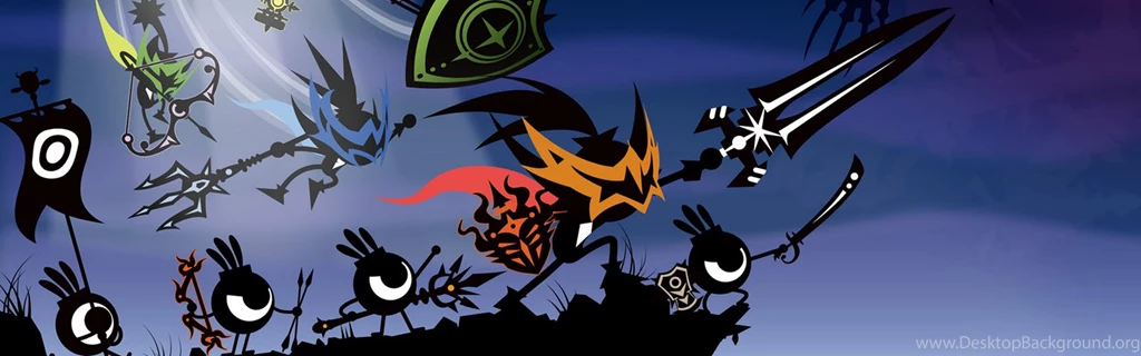 Download Wallpapers 3840x1200 Patapon, Peoples, Aborigines Dual ...