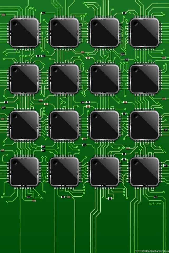 Circuit Board iPhone IOS 4 Wallpapers Twice The Geeky Coolness ...
