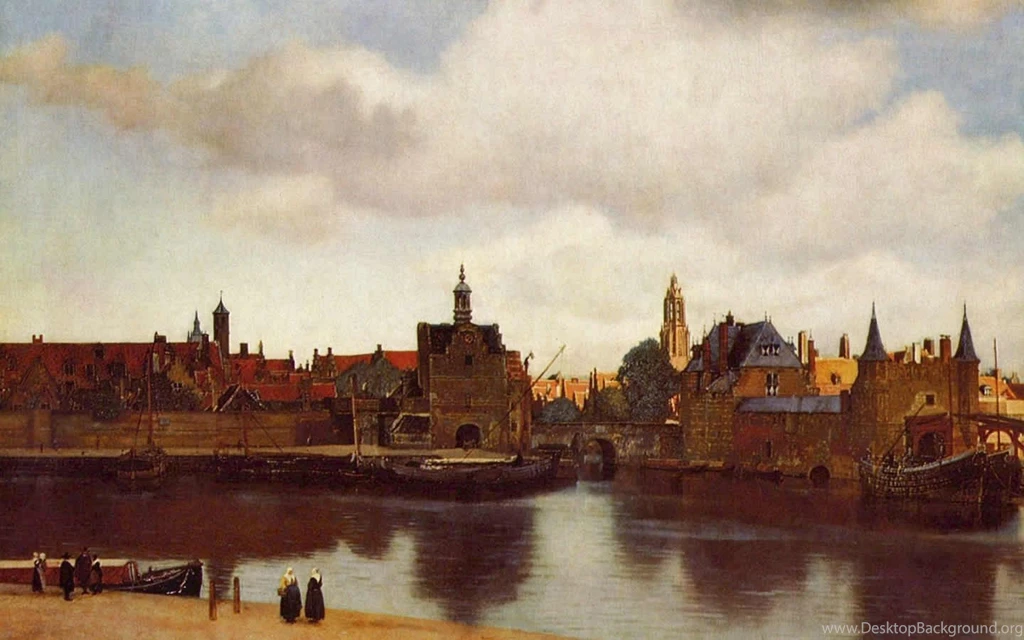 Wallpapers Vermeer View Of Delft 1440 X 900 Famous Painting ...