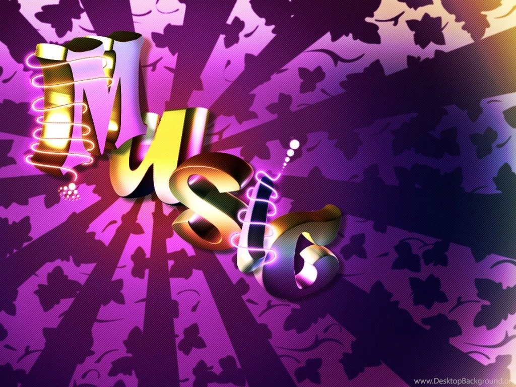 Music 3D Purple Deviation Wallpapers
