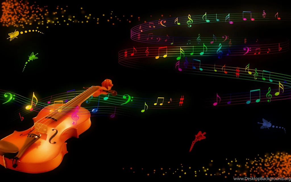 3D Violin And Music Wallpapers