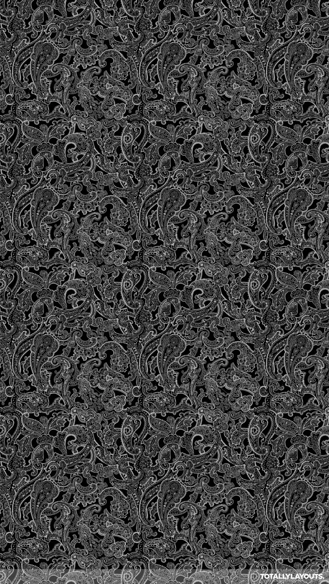 Black Paisley iPhone Wallpapers   Vintage Wallpapers
