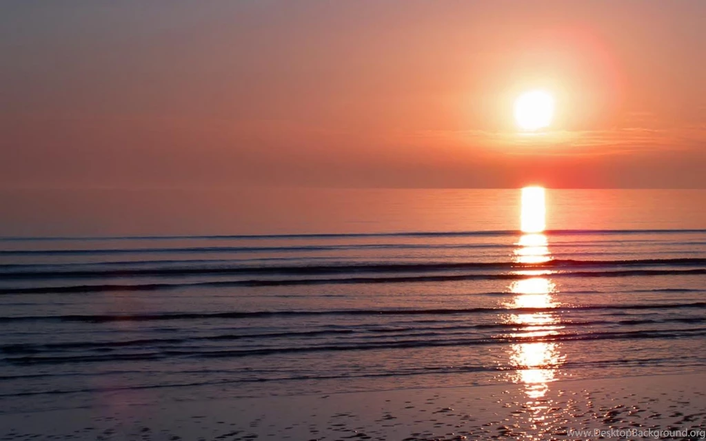 Ocean Waves Sunset Wallpapers First Hd Wallpapers