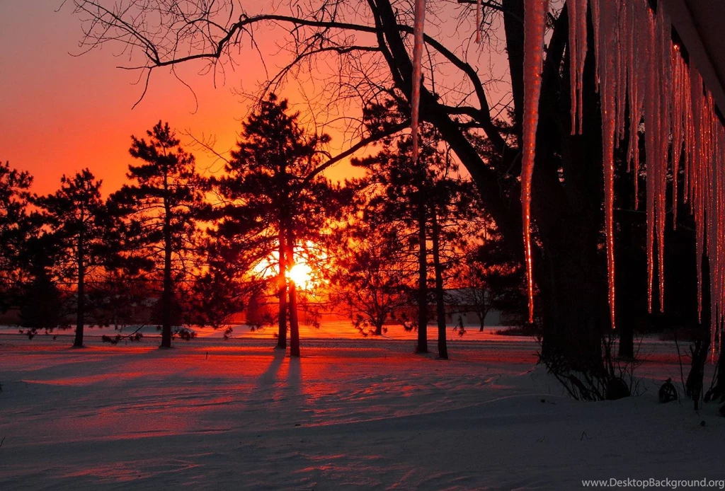Winter Sunset Wallpapers Wallpapers Cave