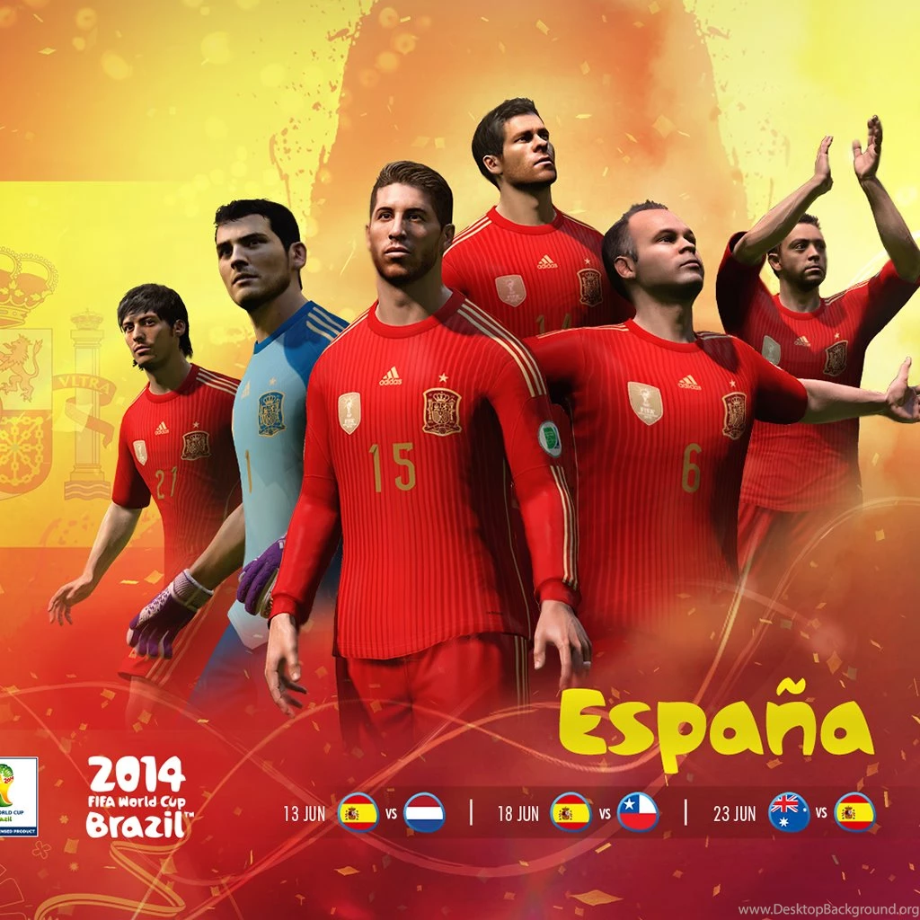 2014 FIFA World Cup Spain Team iPad Wallpapers Download