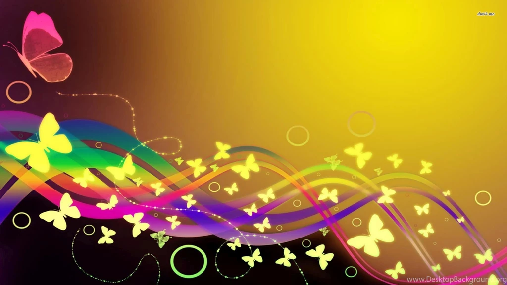 Rainbow Butterfly Wallpapers Vector Wallpapers