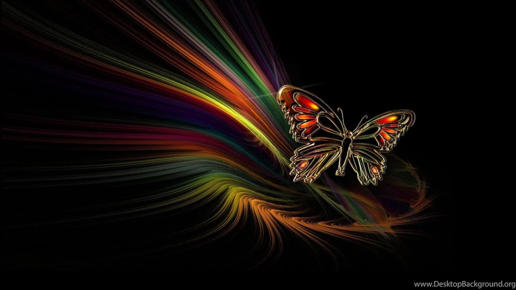 Rainbow Butterfly Digital Art Hd Wallpapers 1920×1080 12961 ...