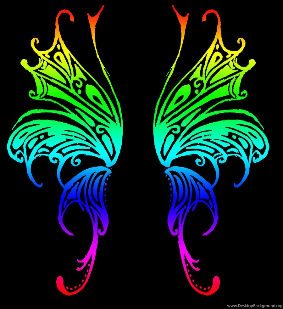 Rainbow Butterfly Wings By Mandykat On DeviantArt