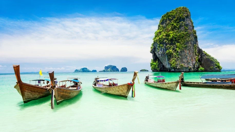 Thailand Beautiful Beach With Boats Hd Wallpapers 326791 ...