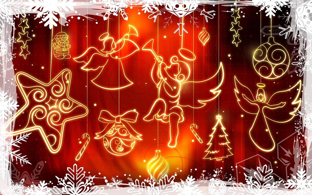 Festive Christmas CG Digital Christmas Illustration 1920x1200 NO ...